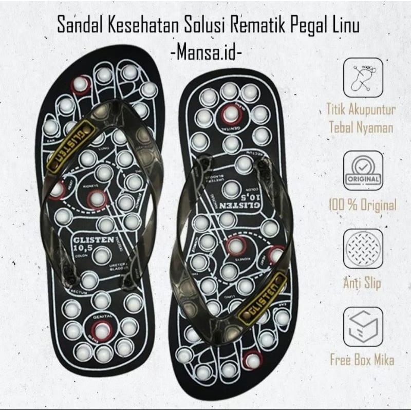 Sandal Kesehatan Glisten Swiss / sendal rematik / sandal kesehatan
