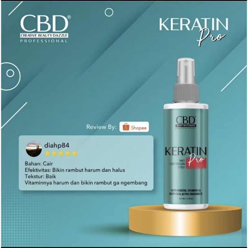 GSG - CBD KERATIN PROTEIN vitamin rambut spray vitamin rambut rontok vitamin keratin 100ml
