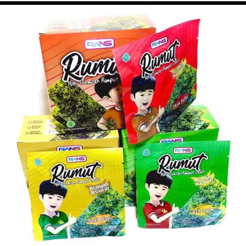 

RANS Rumut | nori rumput laut Si AA goreng | 1box isi 12pc