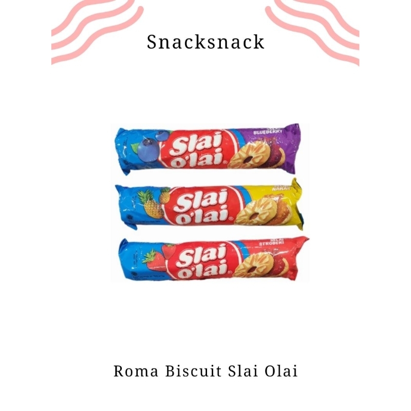 

Snack Biskuit Roma Slai Olai Biskuit Sandwich