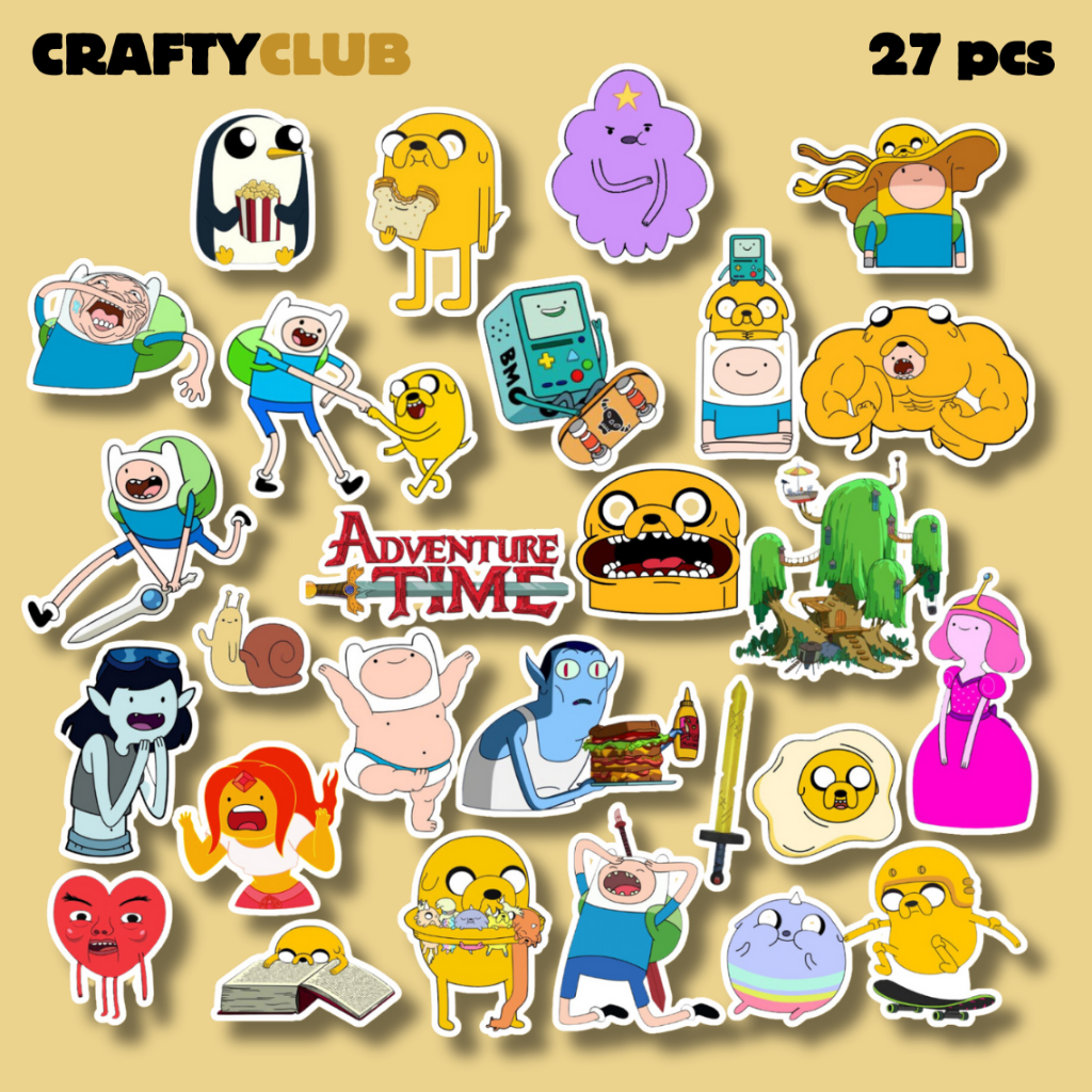 

Adventure Time Vinyl Sticker WaterProof and ScratchProof 27 PCS