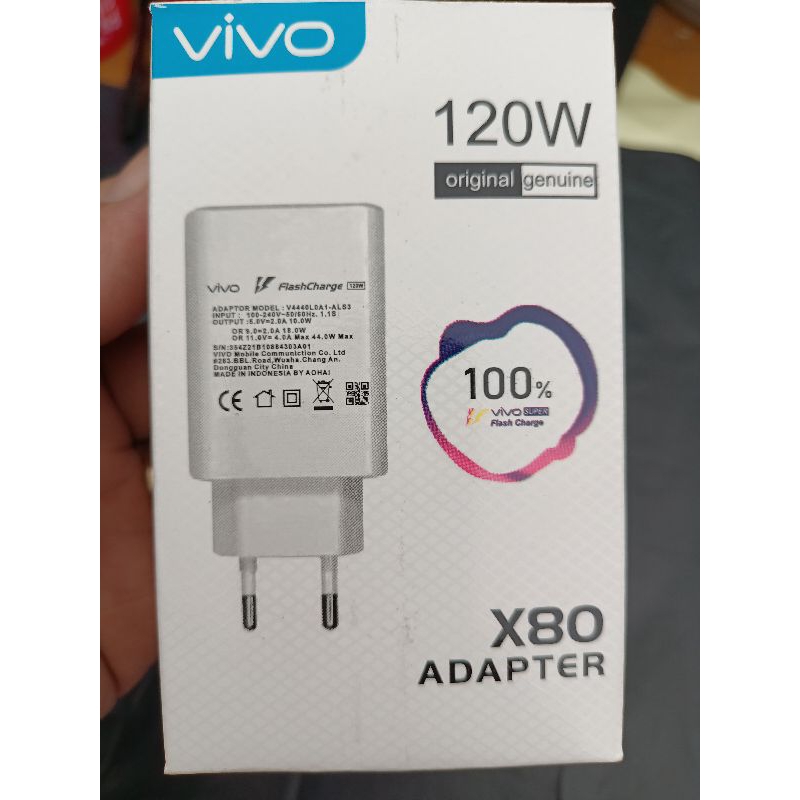 Adapter cas hp vivo 120w ori 99/Kepala cas vivo 120w /Adapter cas vivo
