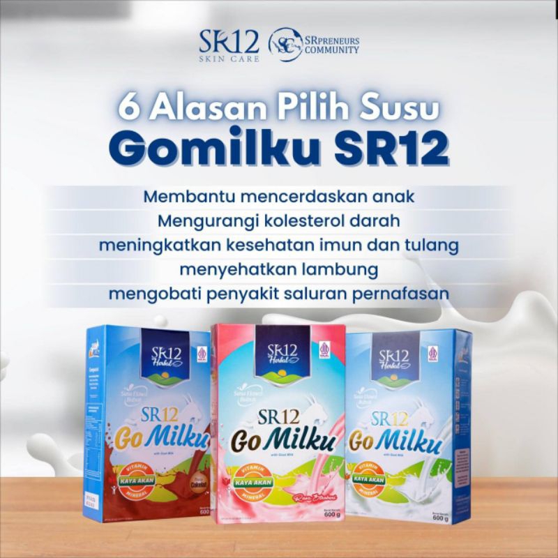 

GOMILKU SR12 HERBAL, Susu kambing etawa