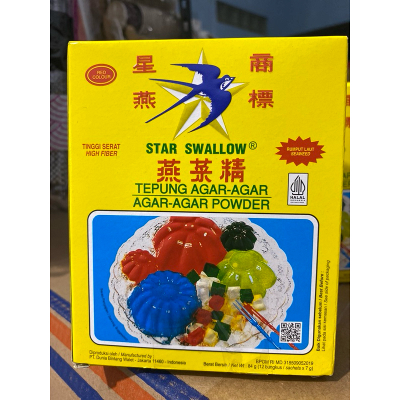 

AGAR-AGAR WALLET STAR SWALLOW GLOBE RED SACHET