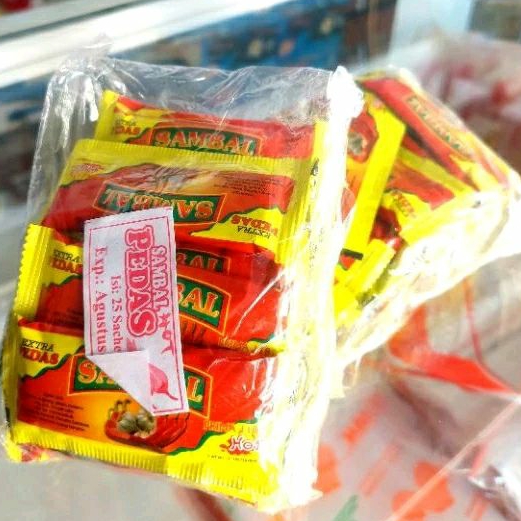 

Saos Sambal Sachet Prima Saos Extra Pedas