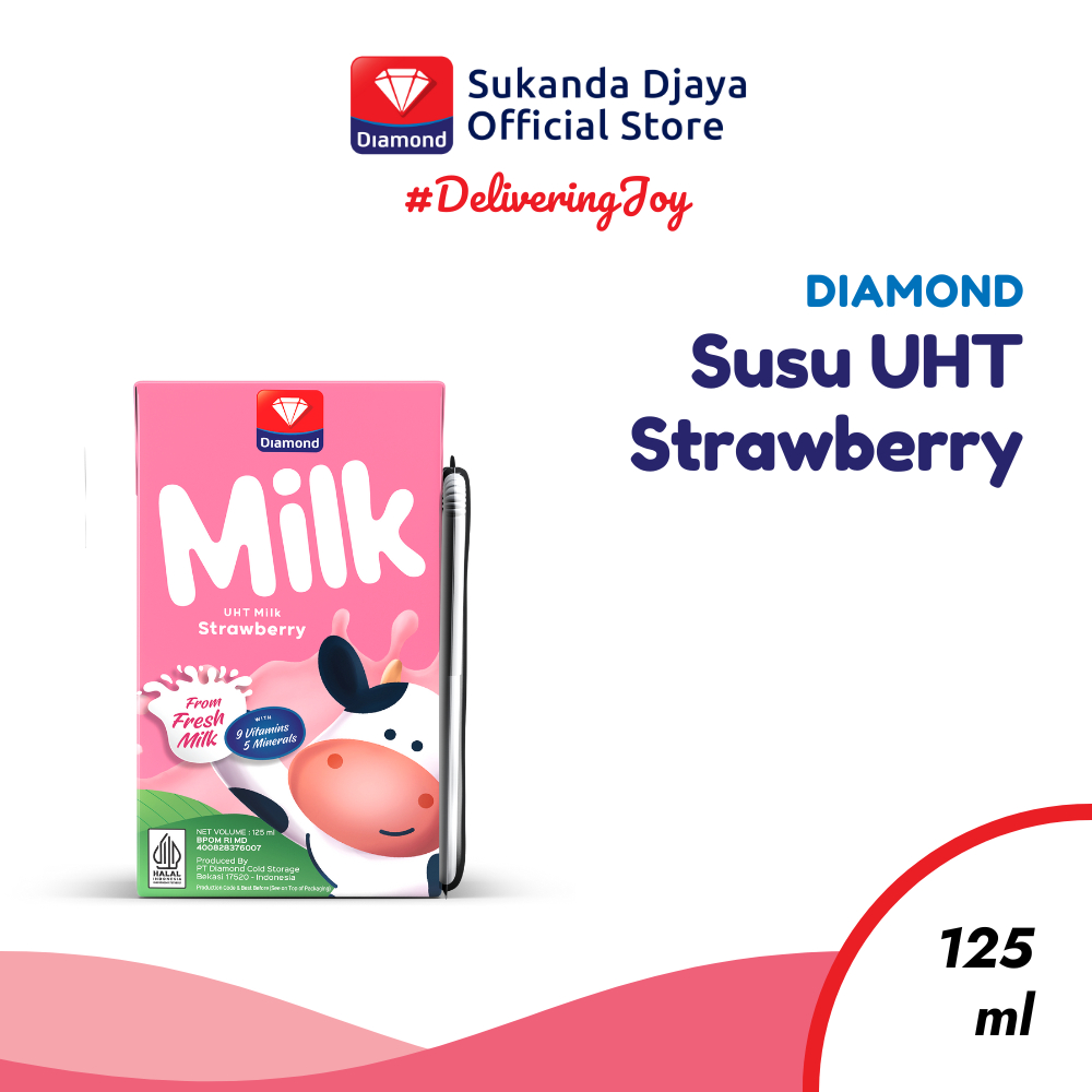 

Diamond Milk UHT Susu Strawberry 125 ML