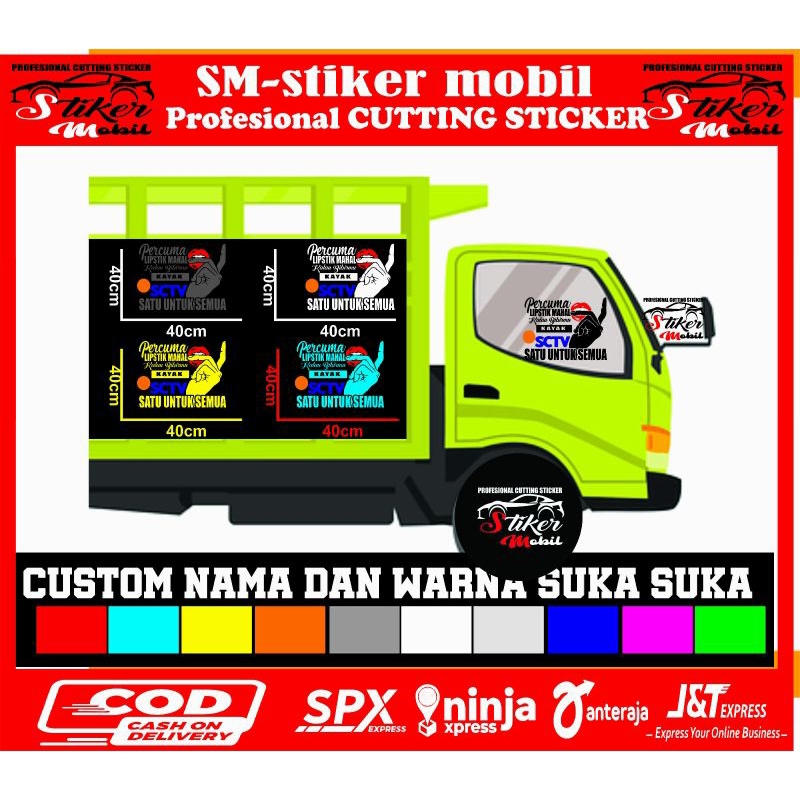stiker mobil stiker kaca mobil stiker kata kata stiker cutting