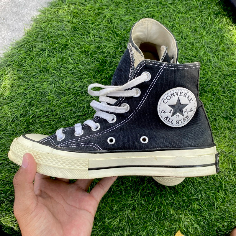 Sepatu Converse Chuck Tylor 70s HI Black White / Preloved