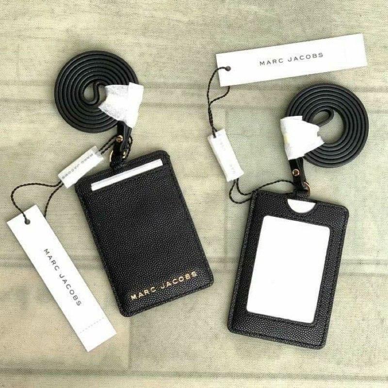 

marcjacobsoriginal mj lanyard id card black new