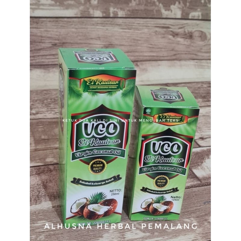 

Virgin Coconut Oil (VCO) Elkautsar ukuran 100ml dan 250 ml