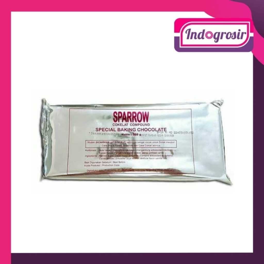 

SPARROW DARK CHOCOLATE 500G/COKLAT SPARROW/COKLAT BATANG/PROMO