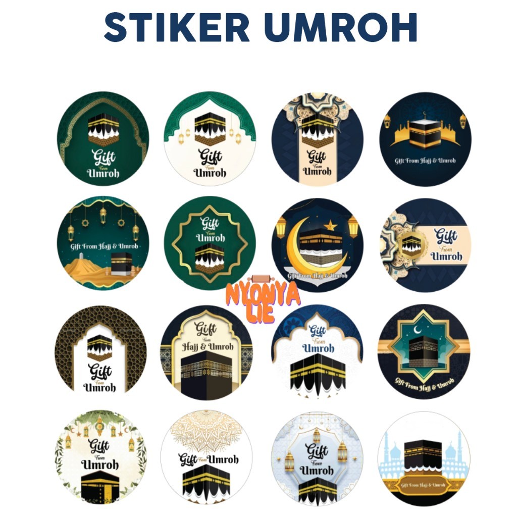 

SUH01 Sticker Label 2,5 Cm IDUL FITRI Umroh Stiker Label Gift From Oleh Oleh Souvenir Nyonya Lie