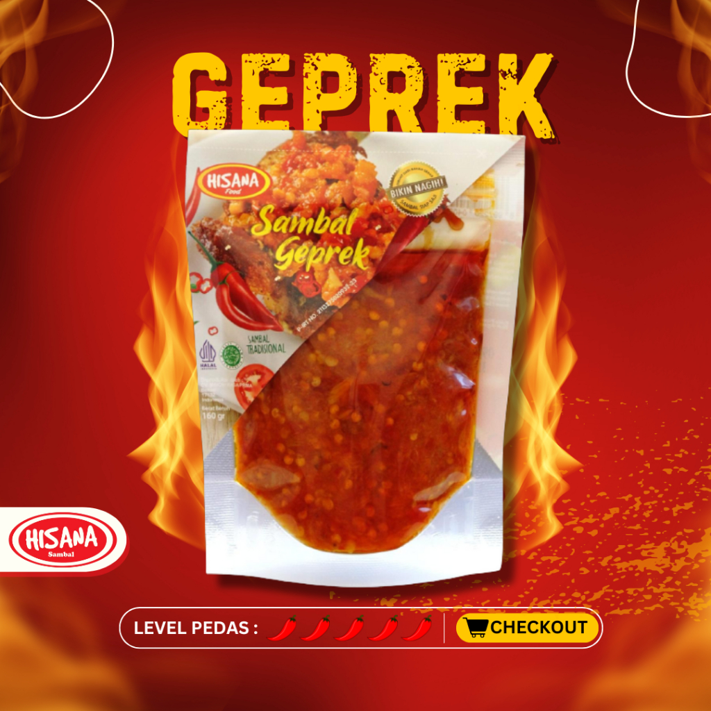 

Hisana - Sambal Geprek - 160gr