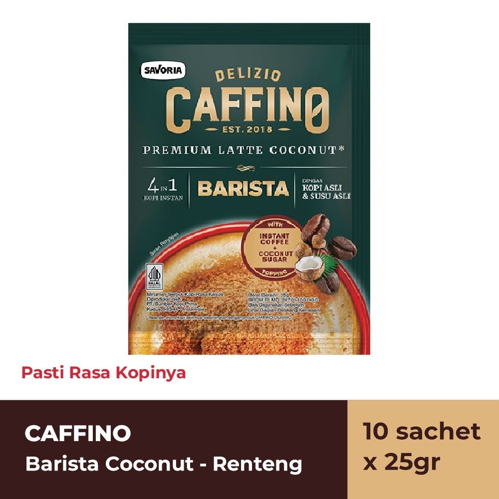 

Caffino BARISTA Premium Latte Coconut - Renteng 10 sachet *25g