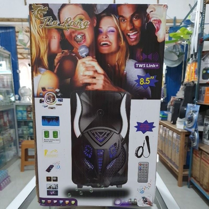 Speaker Bluetooth JL - 1938. BT 8,5 inch + mic kabel + remote