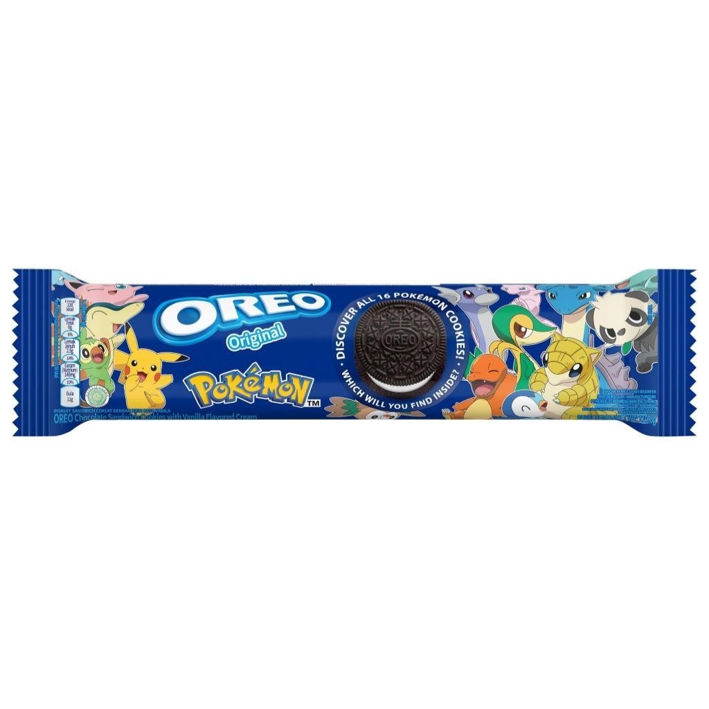 [Edisi Pokemon] Oreo Biskiut dengan Rasa Vanilla Cream 119.6gr