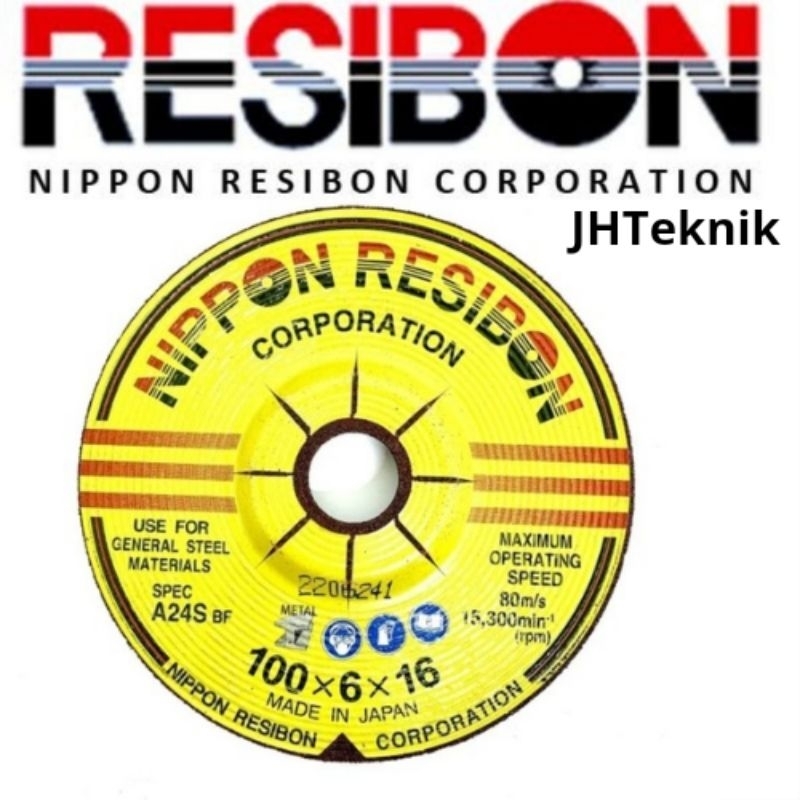 JHTeknik Nippon Resibon 4x6/Batu Gerinda poles 4 inch Nippon Resibon/Batu Gerinda poles Nippon Resib