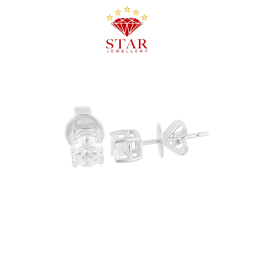 Anting Berlian Solitaire Sertifikat GIA LPER1513271 - Star Jewellery