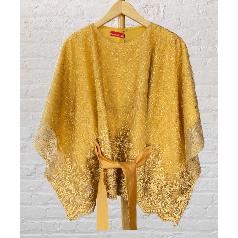 Preloved Kebaya Indah Bordir Set Kuning