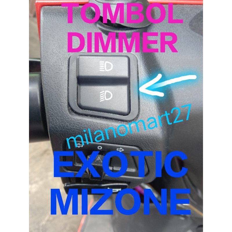 tombol dimmer exotic mizone saklar switch dim  exotic mizone motor listrik