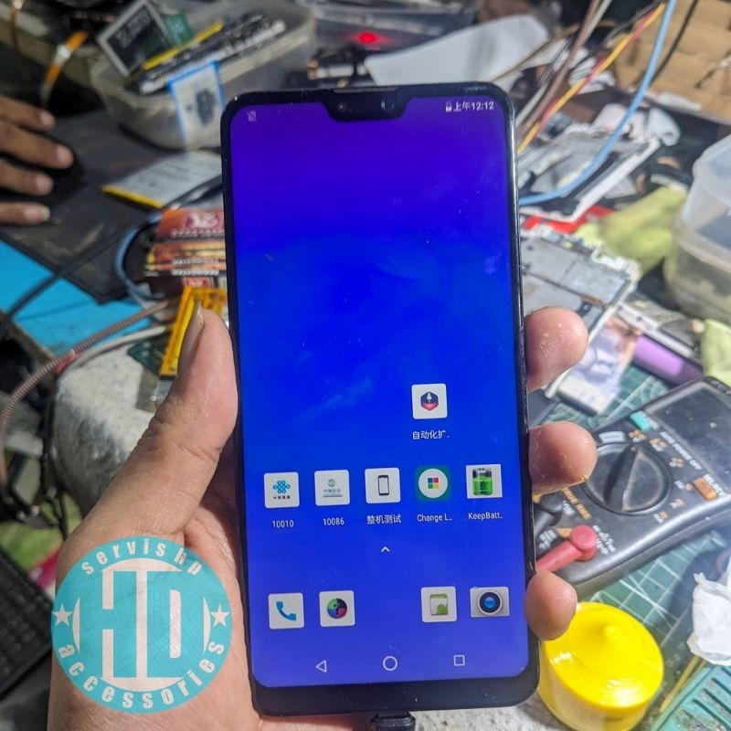 LCD + frame Asus Zenfone max pro M2 ORI copotan