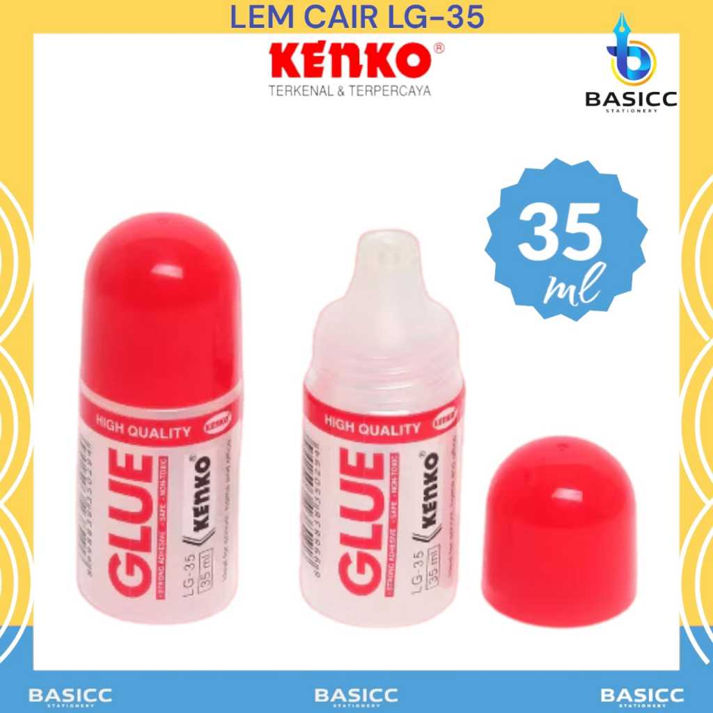 

Kenko Lem Kertas Cair 35ml Liquid Glue LG 35 | @1Pcs