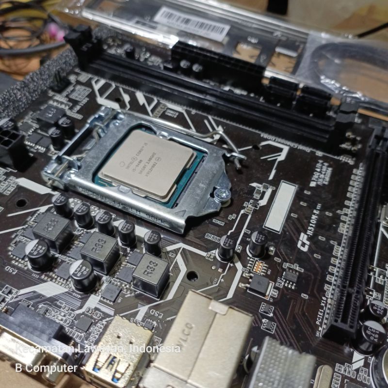 Paketan intel gen 9 i3 9100f  + h310m dan ram 8gb