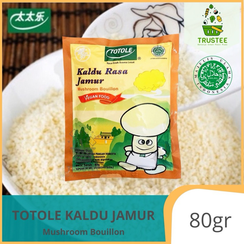 

Totole Kaldu Jamur Penyedap Makanan Masakan Vegan Halal 80gr Nutrisi Citarasa Aroma Istimewa Bumbu masakan