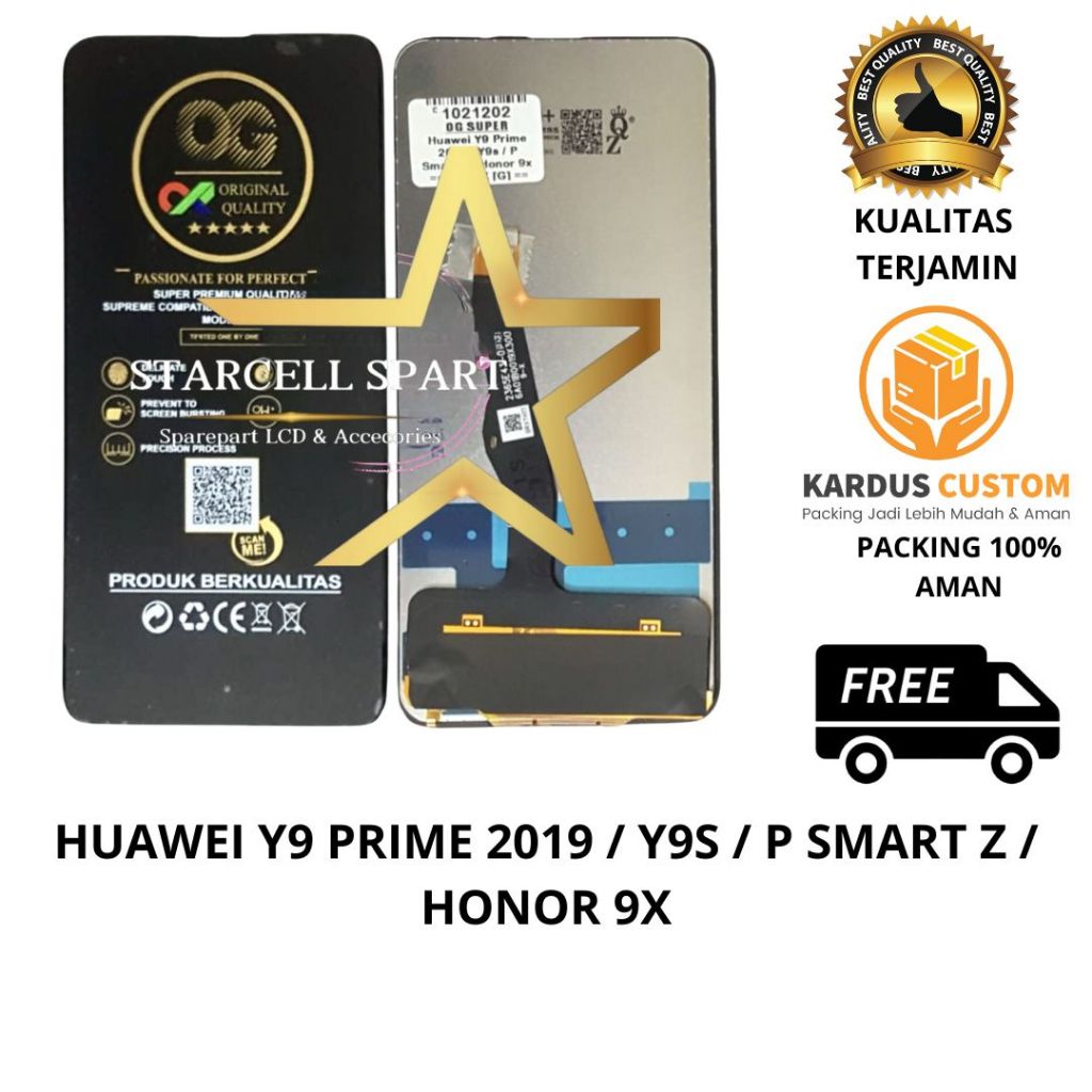 LCD TOUCHSCREEN HUAWEI Y9 PRIME 2019/Y9S/P SMART Z/HONOR 9X