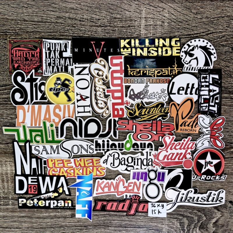 

Paketan Stiker Band Pop Indonesia 2000an