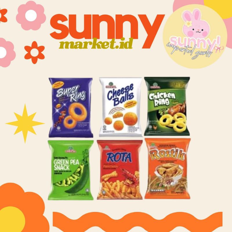 

SUNNYMARKET - ORIENTAL SNACK CHEESE BALLS SUPER RING CHEESE FAMILY PACK 8 PCS SNACK IMPORT IMPOR KEJU CHIKI