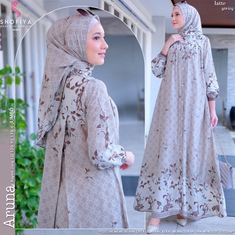 ARUNA SET HIJAB JUMBO ORIGINAL SHOFIYA