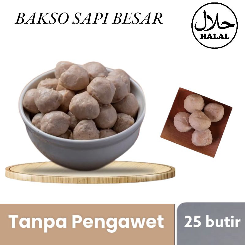 

Bakso sapi besar isi 50 butir/ isi 25 butir/ bakso sapi enak super murah tanpa pengawet