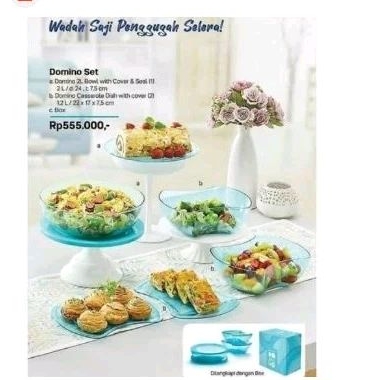 Domino set Tupperware
