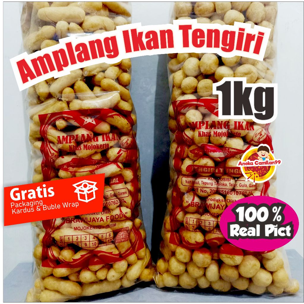 

Amplang ikan Tengiri Super 1kg