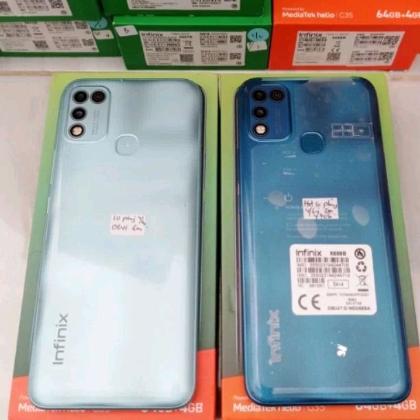 INFINIX HOT 10 PLAY 4/64 Second Fullset seken murah berkualitas