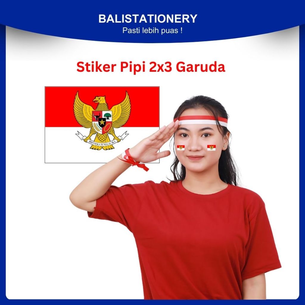 

Stiker Sticker Pipi Merah Putih Garuda 1 pack isi 6pcs