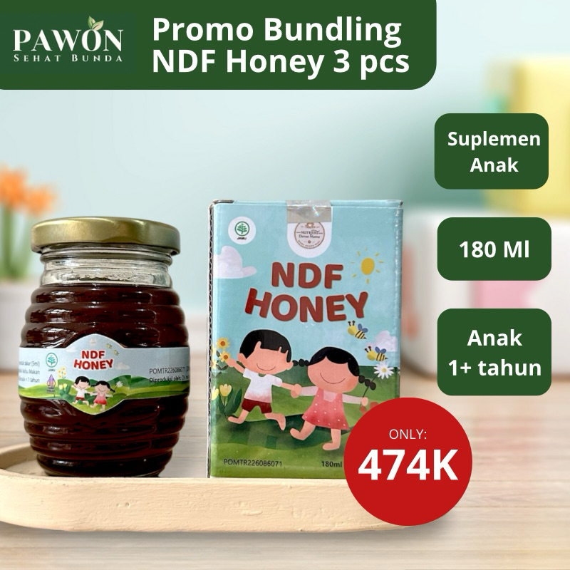 

Bundling NDF Honey 3 pcs Madu NDF Broth Mama Madu Booster BB Anak