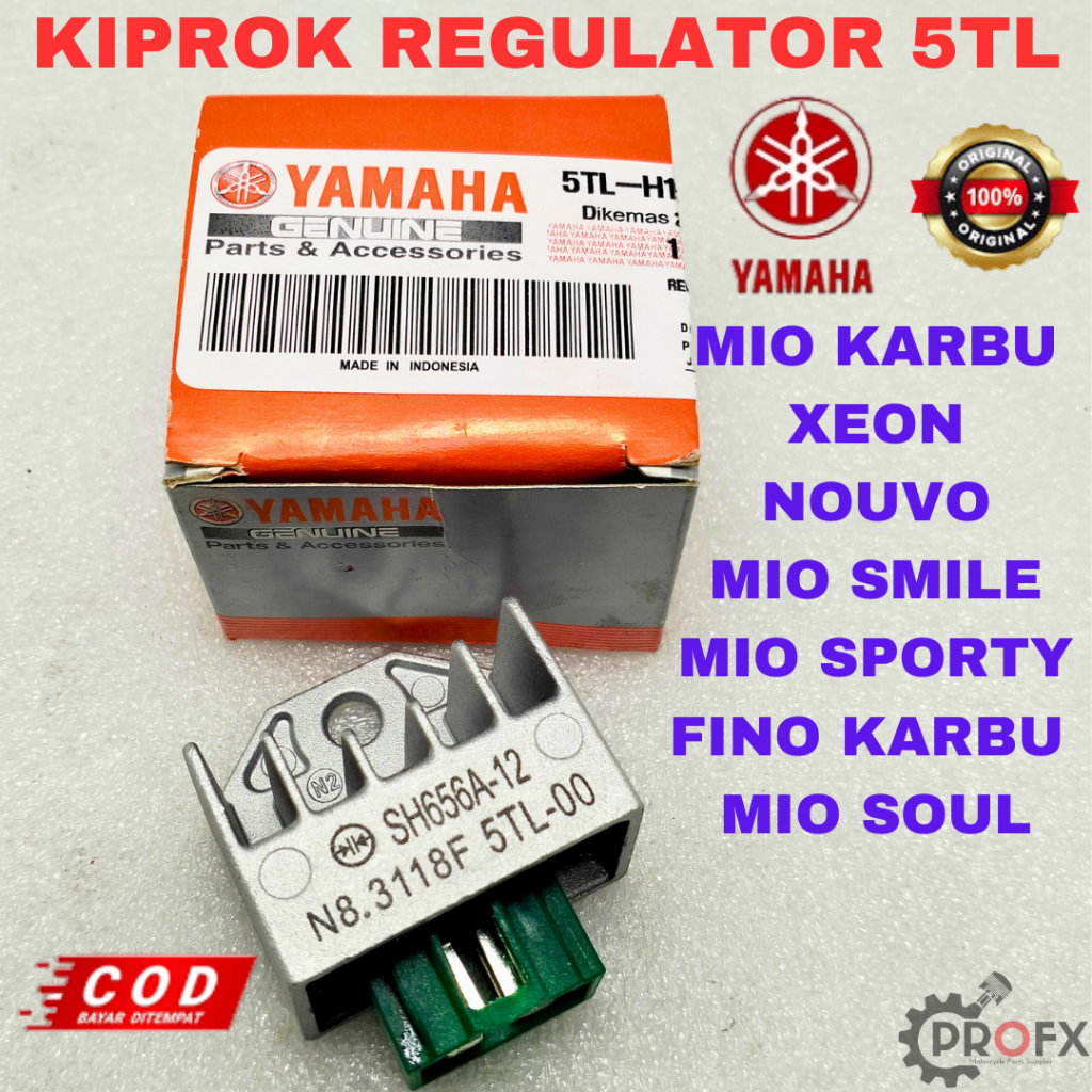 KIPROK REGULATOR 5TL YAMAHA MIO KARBU SOUL SPORTY SMILE NOUVO XEON FINO KUALITAS ORIGINAL ASLI YGP