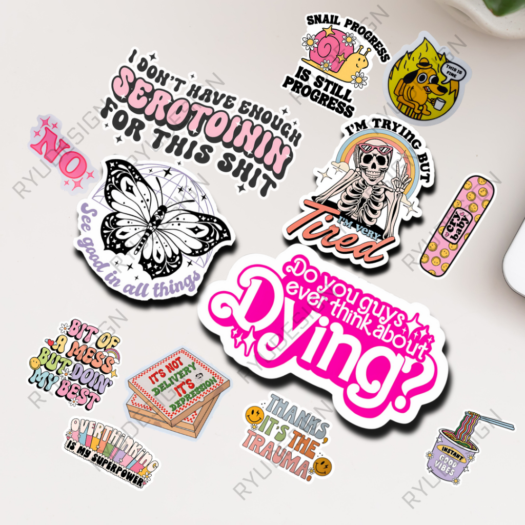 

Sticker Pack Motivation Aesthetic Quotes Vol 2 Pink Y2k Vintage Vinyl Glossy Kata Kata Motivasi Lucu Keren Nyindir Laptop Case Handphone Helm Tumblr Girly