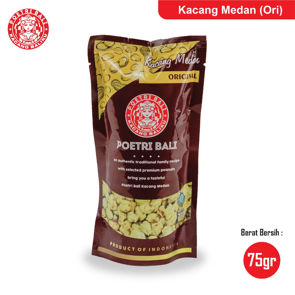 

Poetri Bali - Kacang Kapri Bali Medan 75 gram 1| Oleh-oleh Khas Bali