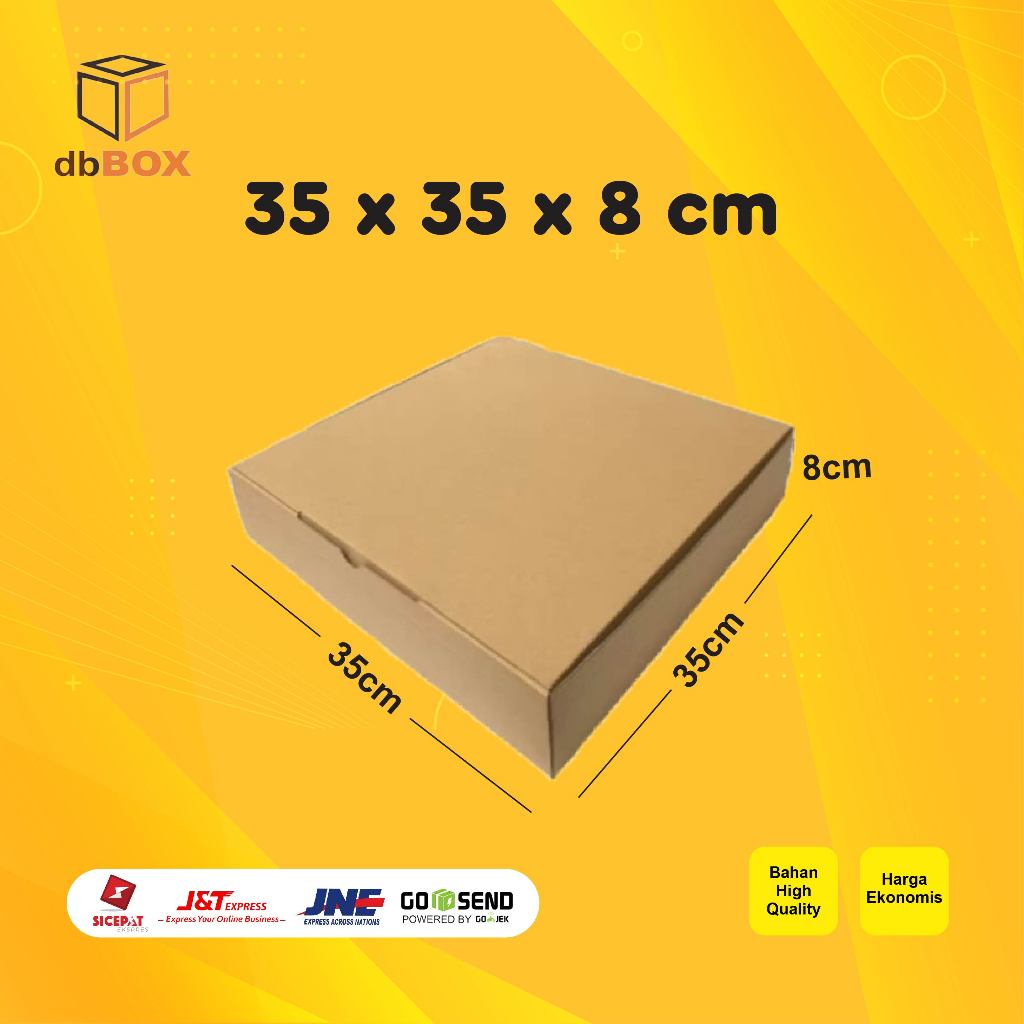 

Kardus 35x35x8 cm | Box Die Cut dan Easy Usage | Box Pizza | Box Kue