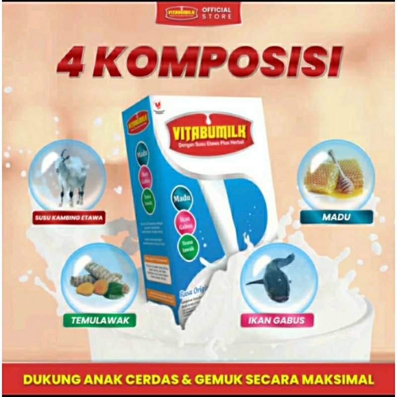 

VITABUMILK SUSU KAMBING ETAWA PLUS HERBAL SINERGI 500gr // ORIGINAL