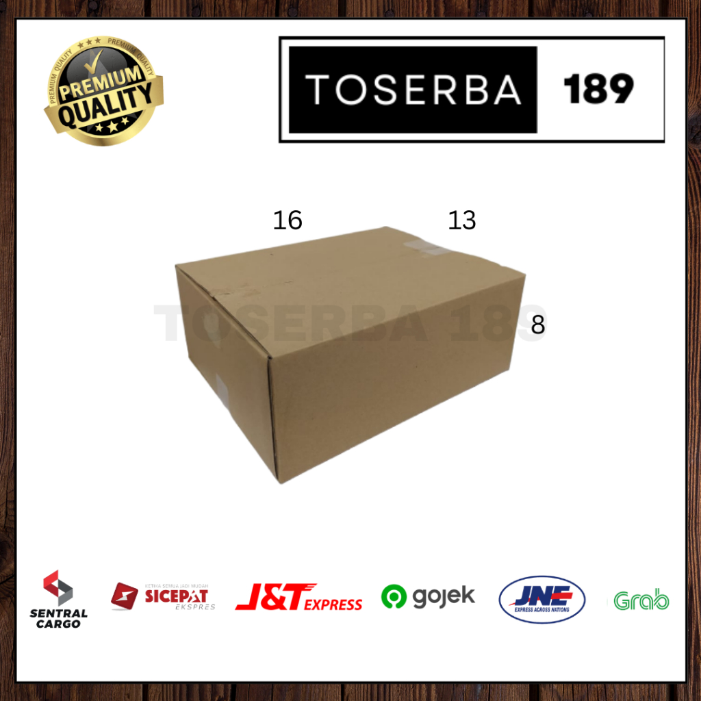

Kotak kardus box packing uk 16x13x8 SHEET POLOS