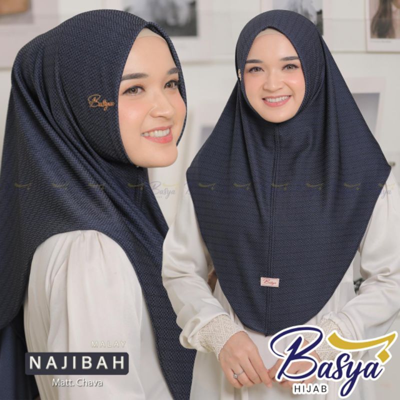 ** Basya Hijab ** Bergo Malay Najibah Original Basya Hijab