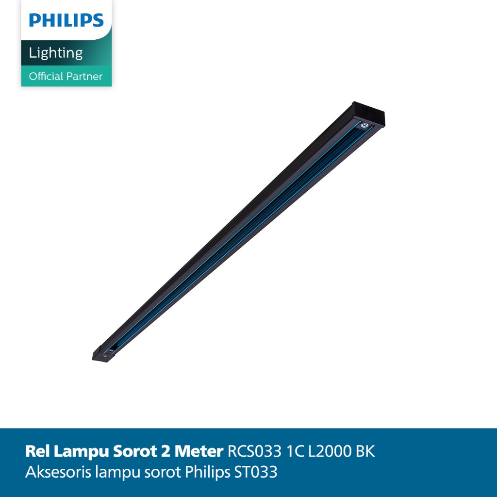 Philips Rel Lampu Sorot Indoor 2 Meter RCS033 Hitam