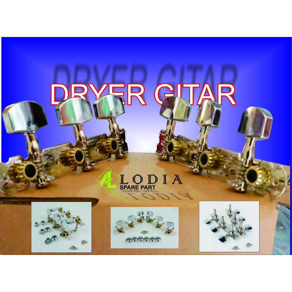 DRYER PUTERAN GITAR TUNING PEG AKUSTIK 1 SET