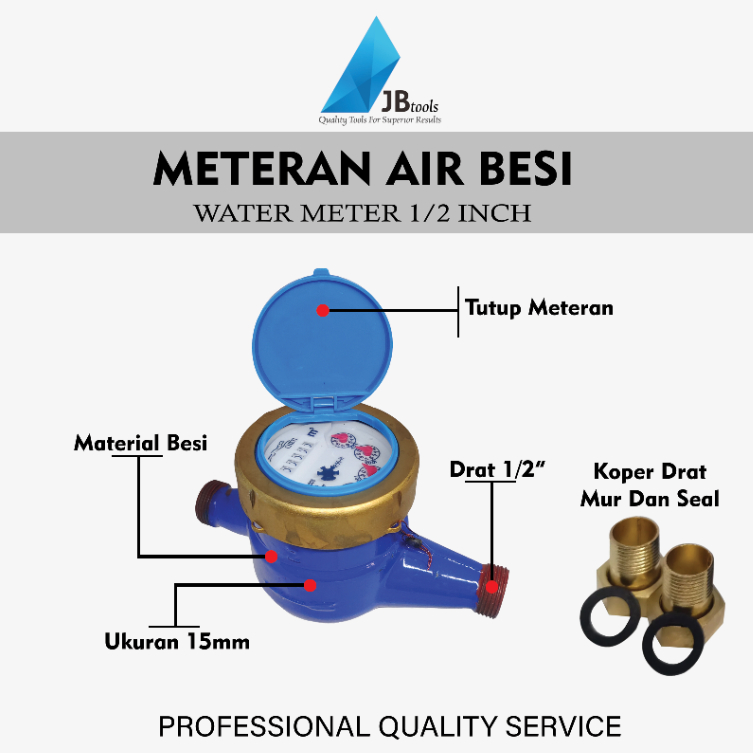 Meteran Air Besi SNI/Meteran PAM Besi