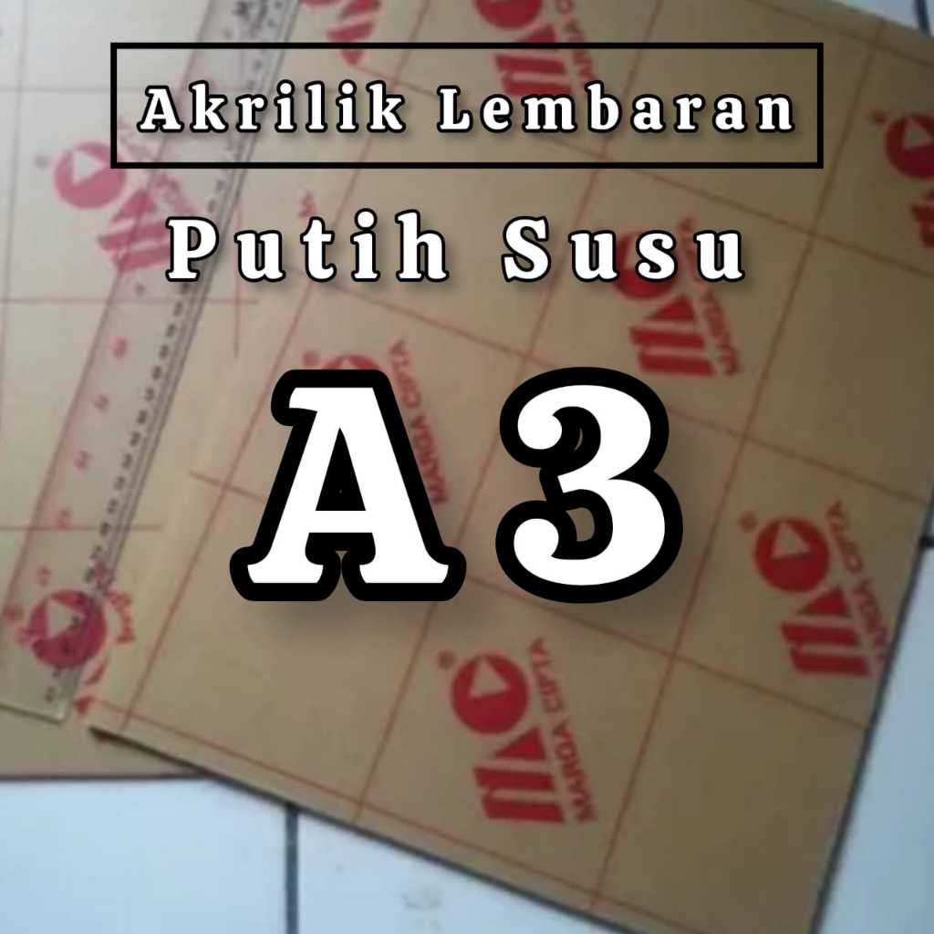 

Akrilik Lembaran A3 Putih Susu