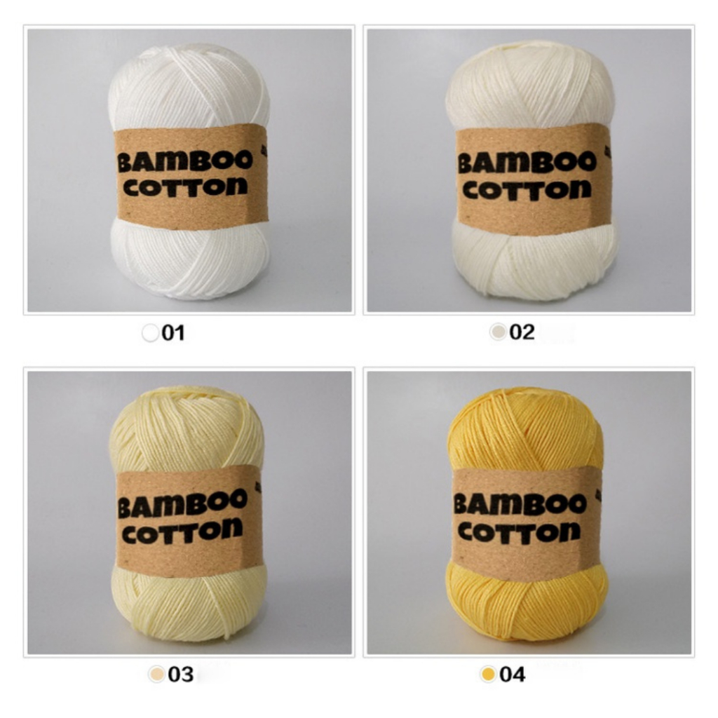 (1-20) BENANG RAJUT KATUN BAMBU